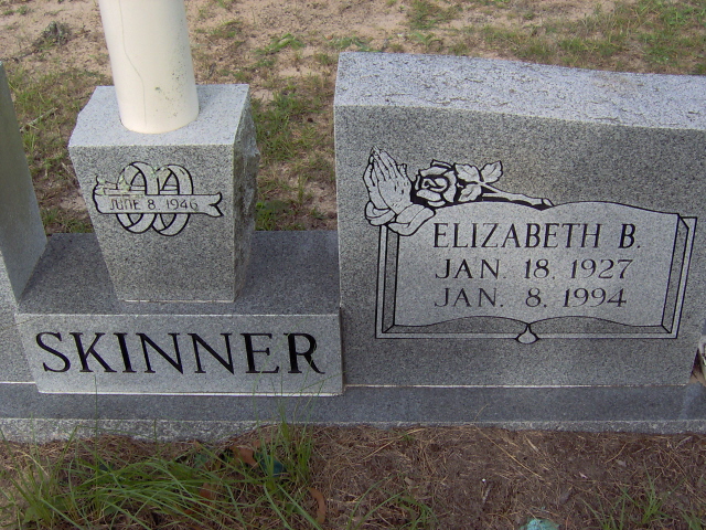 Headstone for Skinner, Elizabeth B.